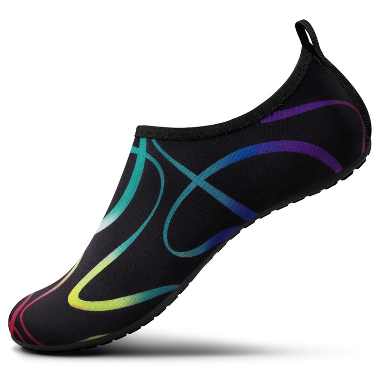 SEEKWAY Water Shoes Women Men Adult Quick-Dry Aqua Socks Barefoot Non Slip for Beach Swim River Pool Lake surf Black SK002(U) - Image 1