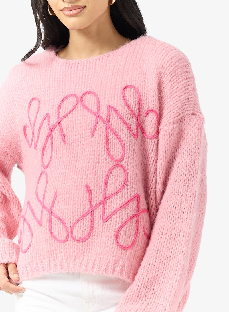 ONLY Embroidered Knitted sweater - Image 3
