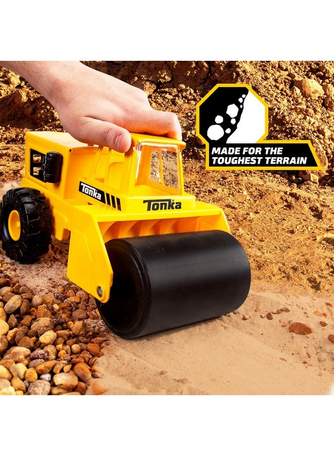تونكا Steel Classics - Steam Roller - Made With Steel, Yellow Toy Truck, Boys And Girls, Toddlers Ages 3+, Big Construction Truck, Birthday Gift, Holiday, Ages 4+ - Image 3