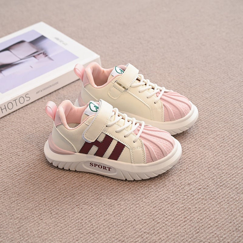 Children'S New Fashion Sneaker Korean Style Soft Bottom Non-Slip Casual Running Board Shoes For Girls And Boys 26-36 - Image 1