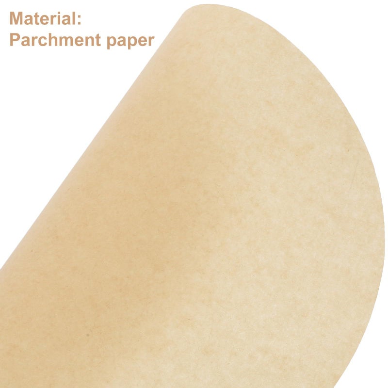100 Sheets Unbleached Air Fryer Parchment Paper Liners 20.3cm Round Non-Stick Baking Sheets For Cooking Bread Pizza Meat Wrapping - Image 4