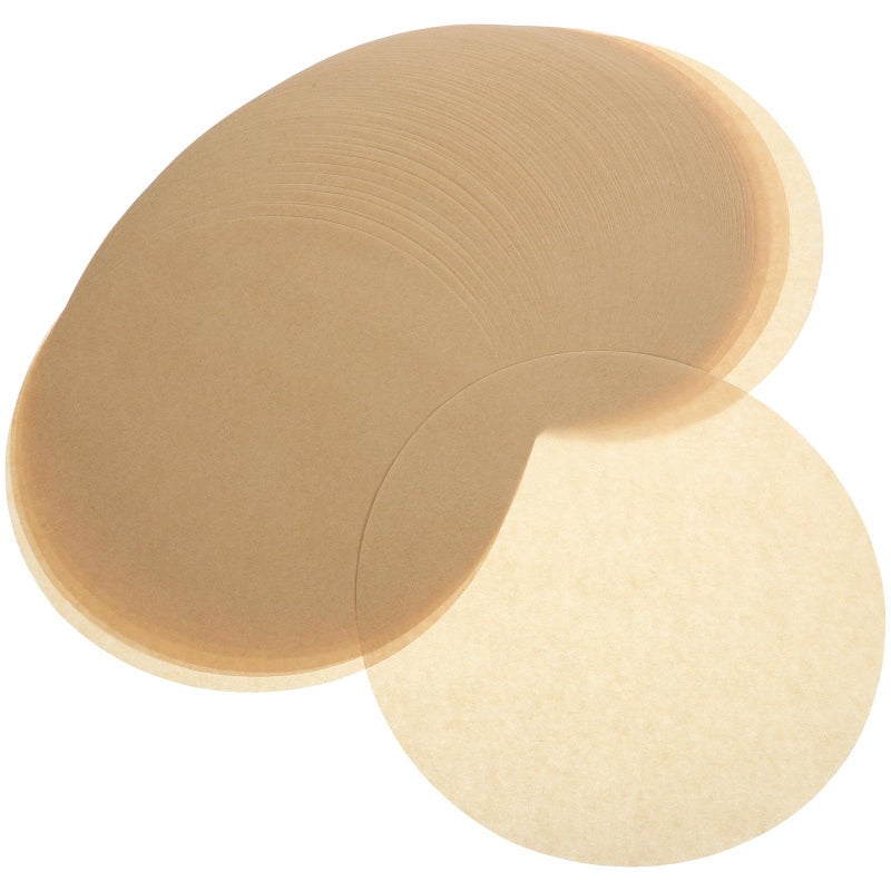 100 Sheets Unbleached Air Fryer Parchment Paper Liners 20.3cm Round Non-Stick Baking Sheets For Cooking Bread Pizza Meat Wrapping - Image 2