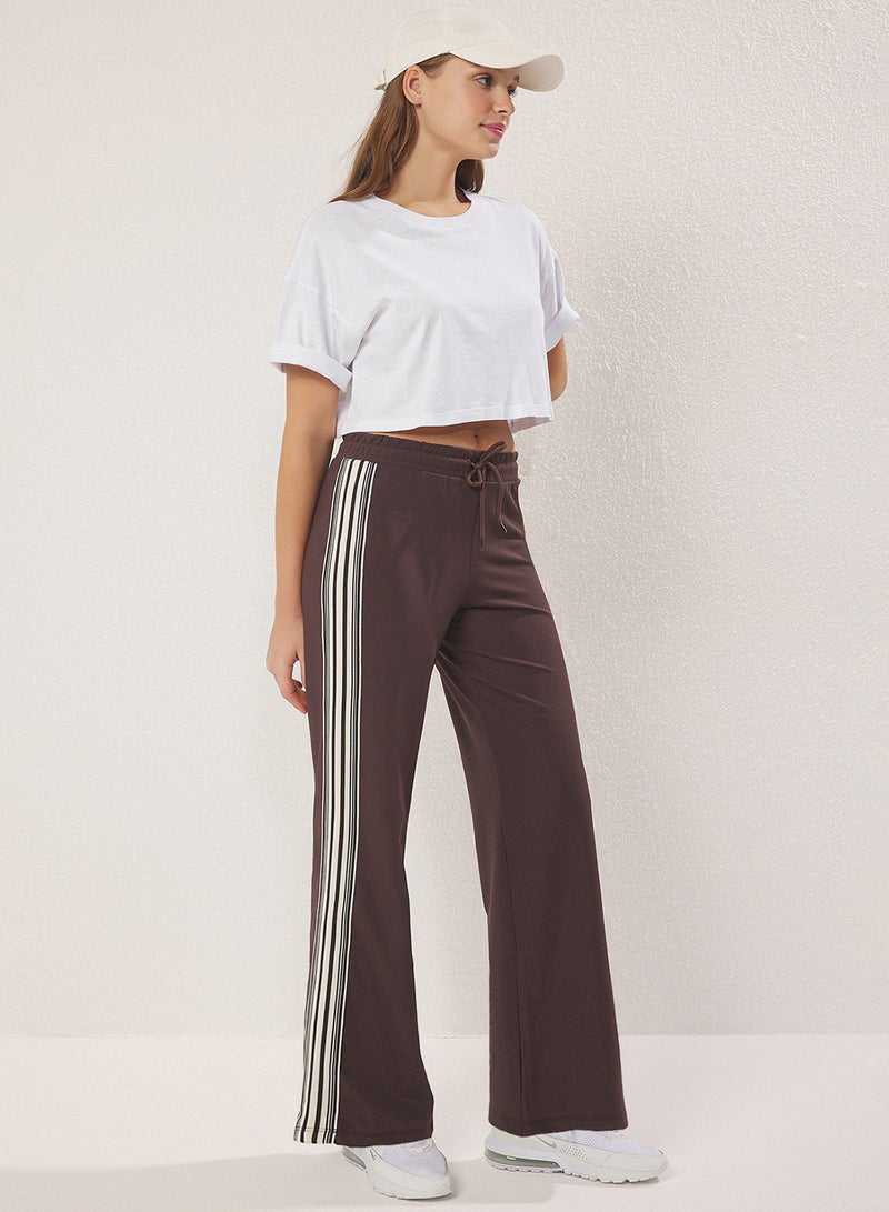 trendyol Brown Diver/Scuba Fabric Sports Knitted Sweatpants - Image 2