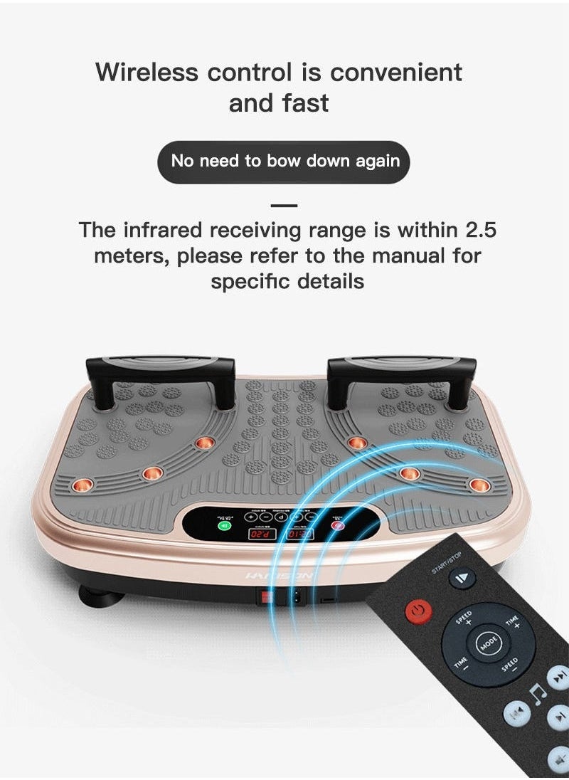XiuWoo - 4D Vibration Plate Exercise Machine 3 Powerful Silent Motors Oscillation, Linear, Pulsation for Home Fitness Full Body Vibration Machine for Recovery and Toning - Image 1