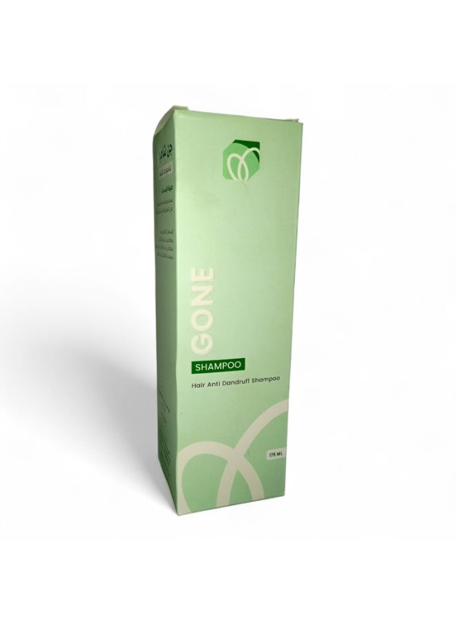 "GONE" Anti Dandruff Shampoo | Eliminates Dandruff & Itch From First Use + Contains Caffeine For Hair Growth & Natural Oils For Hydration - 175ml - Image 1