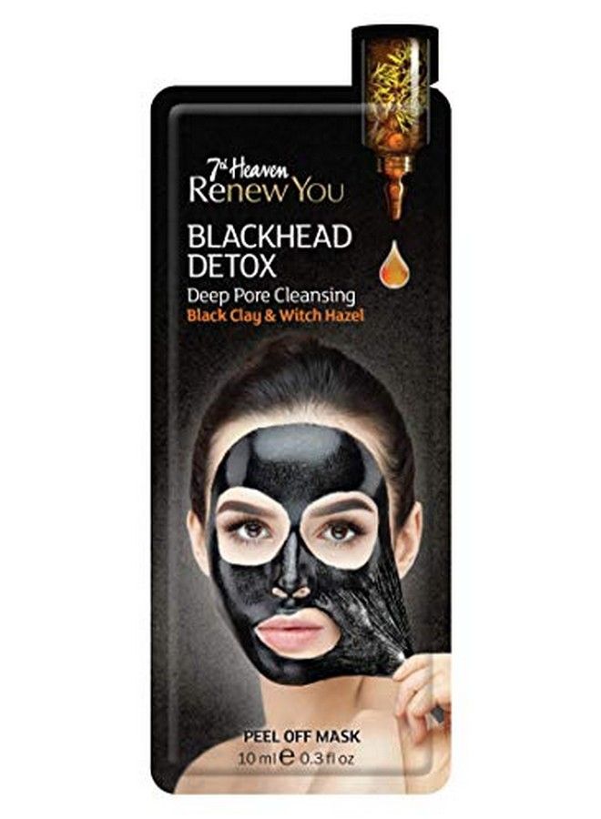 7th Heaven Renew You Blackhead Detox Deep Pore Cleansing Peel Off Mask Black Clay And Witch Hazel 10Ml ; Pack Of 2 - Image 1