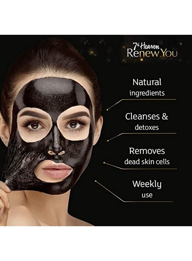 7th Heaven Renew You Blackhead Detox Deep Pore Cleansing Peel Off Mask Black Clay And Witch Hazel 10Ml ; Pack Of 2 - Image 3