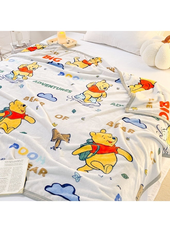 Cartoon pattern double-sided fleece blanket, kindergarten nap blanket, multifunctional blanket (Size: 100cm x 150cm) - Image 1