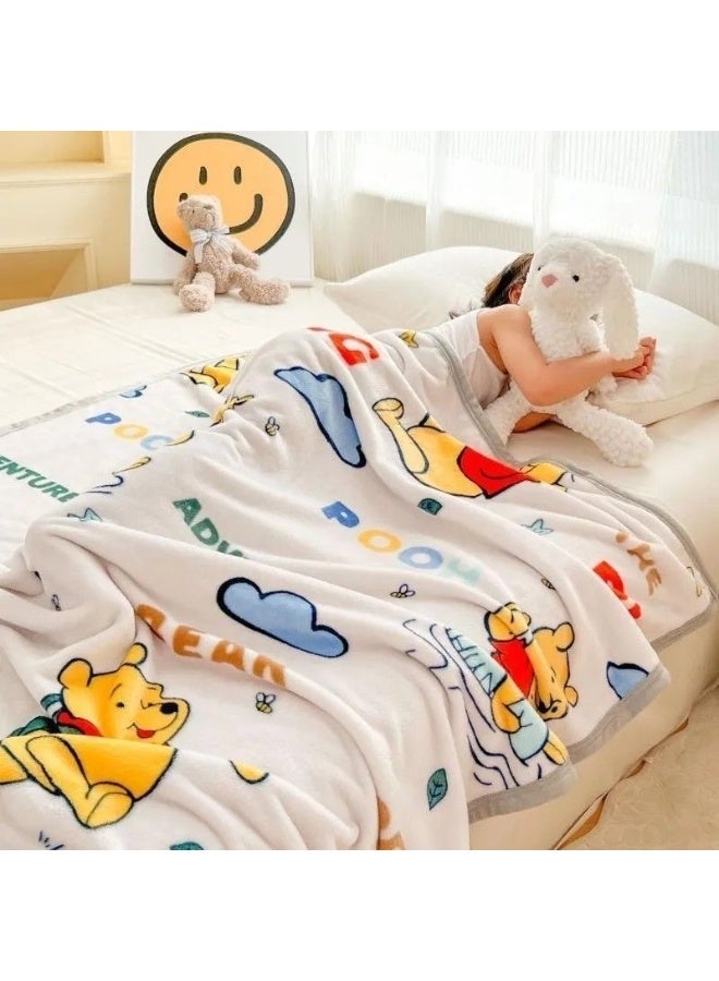 Cartoon pattern double-sided fleece blanket, kindergarten nap blanket, multifunctional blanket (Size: 100cm x 150cm) - Image 2