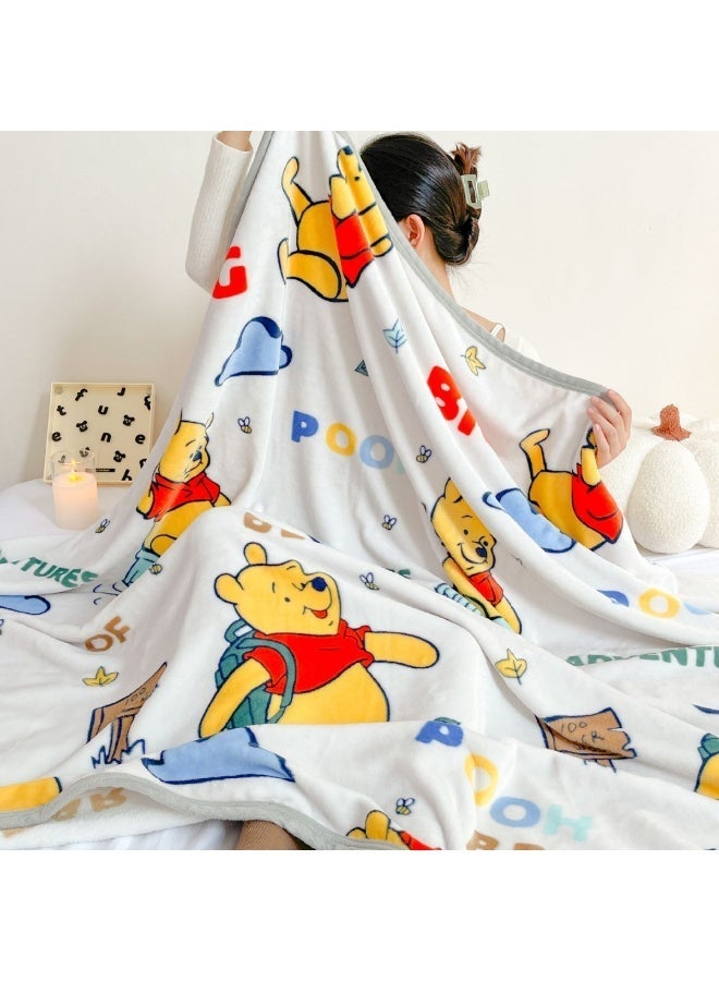 Cartoon pattern double-sided fleece blanket, kindergarten nap blanket, multifunctional blanket (Size: 100cm x 150cm) - Image 4