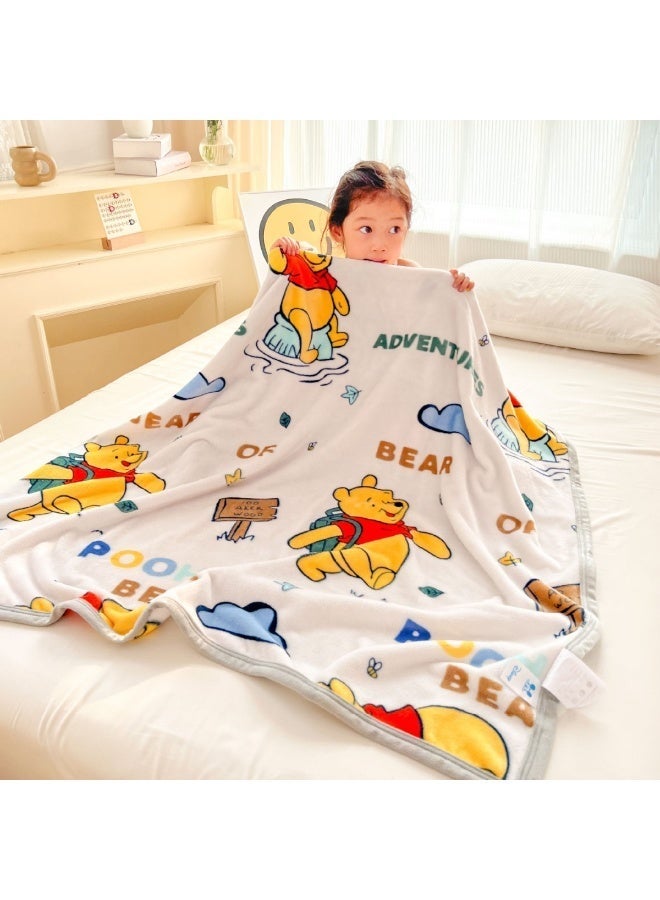Cartoon pattern double-sided fleece blanket, kindergarten nap blanket, multifunctional blanket (Size: 100cm x 150cm) - Image 3