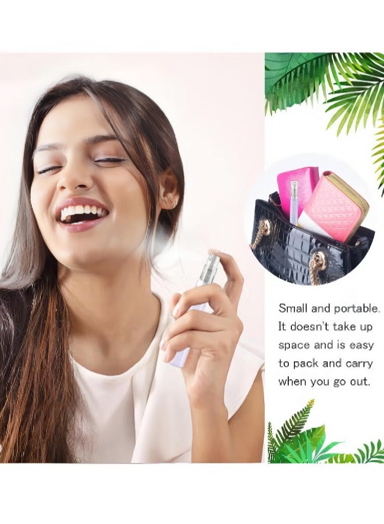 70PC Mini Spray Bottles 10ml Clear Glass Perfume Bottles Refillable Fine Mist Spray Bottles，transparent perfume glass bottle sample bottle, perfume cosmetic water spray bottle, reusable perfume sample spray container, travel size empty spray bottle. - Image 5