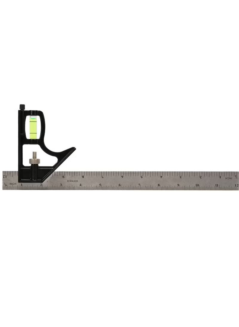Generic Stainless Steel Combination Ruler – Multi-Tool Square with Metric & Imperial Scales – Level, Depth Gauge, Height Gauge, Scriber – Marking & Measuring Tool for Carpentry, DIY & Engineering  - Image 2