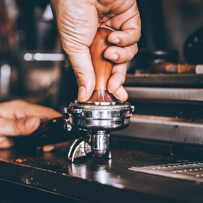 BIGTHREE Coffee Tamper 51Mm Espresso Press Barista Tamper Espresso Coffee Tamper With Stainless Steel Base  Wooden Handle For Coffee Grounds Barista Espresso Machines Accessories - Image 4