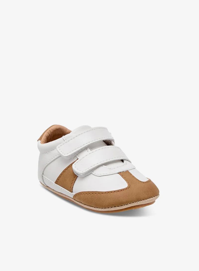 Barefeet Panelled Botties with Hook and Loop Closure