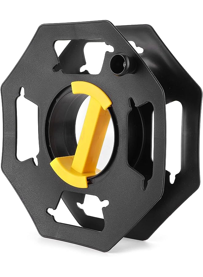 PROMASS Duty Black Cable Tidy Reel 25 Metre Revolution Extension Reel Cable Winder Tidy Holder Organizer Cord Storage Wheel for 25m Lines Yacht Caravan RV Accessory Black and Yellow - Image 1