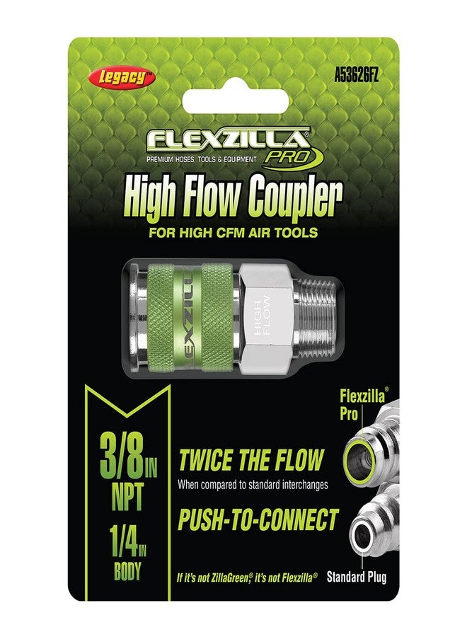 Flexzilla Pro High Flow Coupler, 1/4" Body, 3/8" MNPT - A53626FZ - Image 2