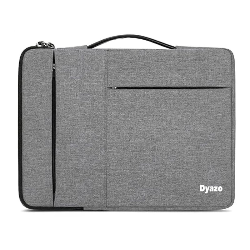 Dyazo 15" to 15.6 Inch Laptop Sleeve/Cover with Handle & Two Front Accessories Pockets Compatible for Apple, Dell, Lenovo, Asus, Hp, Samsung, Mi, MacBook and Other Notbooks (Grey) - Image 2