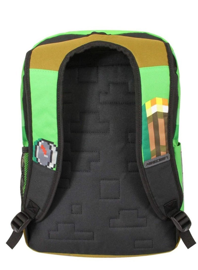 ماين كرافت Minecraft Print Backpack Bookbag For Kid School Student Traveling Birthday Gift 17 inches - Image 2