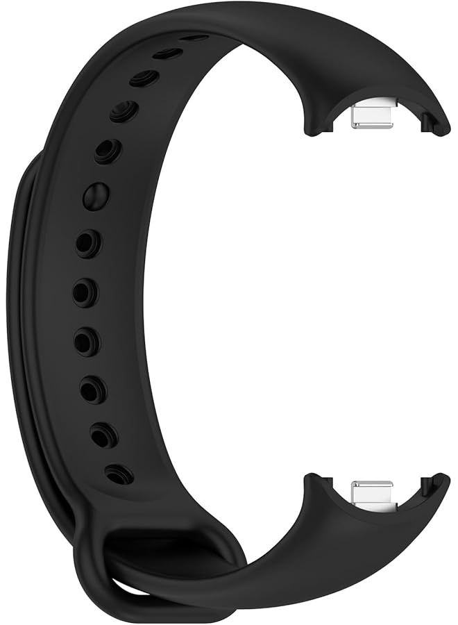 erorex Compatible With Xiaomi Band 9 Replacement Band Watch Band Of Silicone Wrist Strap Compatible With Xiaomi Band 9 Black  - Image 4