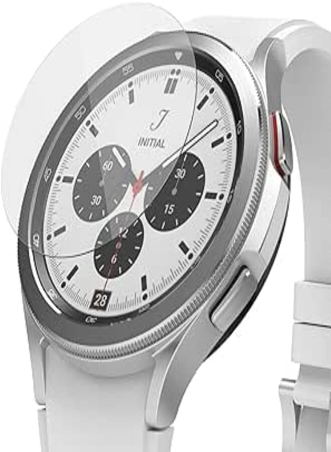Next Next store Tempered Glass Screen Protector Compatible with Samsung Galaxy Watch 4 Classic 46mm (1 Pack)