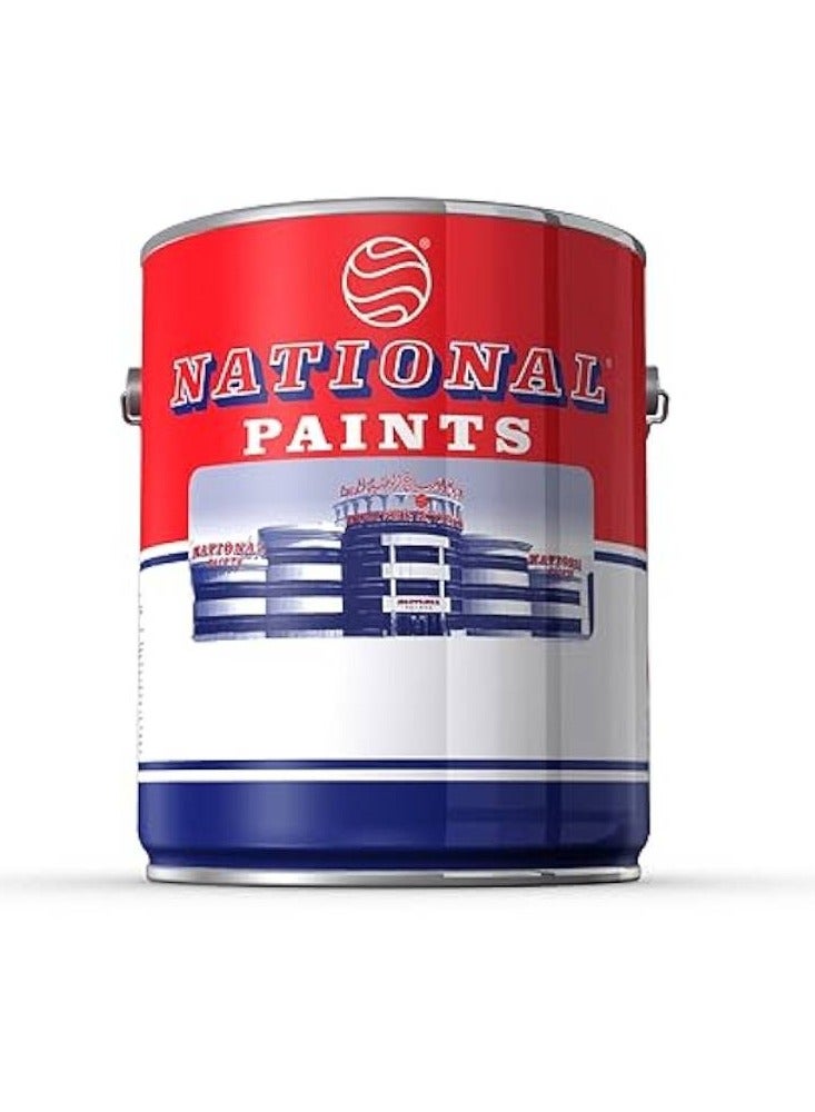 دهان بلاستيك إيمولشن أبيض 800 من الوطنية، دهان داخلي للجدران، لمسة ناعمة