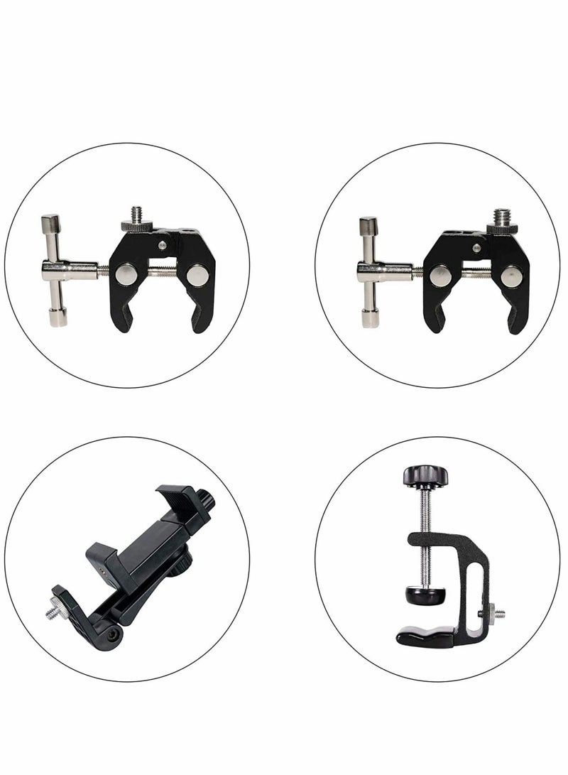 كابتن تيك 6 قطع براغي ترايبود ملولبة لحامل ثلاثي القوائم 1/4 بوصة إلى 1/4 بوصة و 1/4 بوصة إلى 3/8 بوصة - Image 2