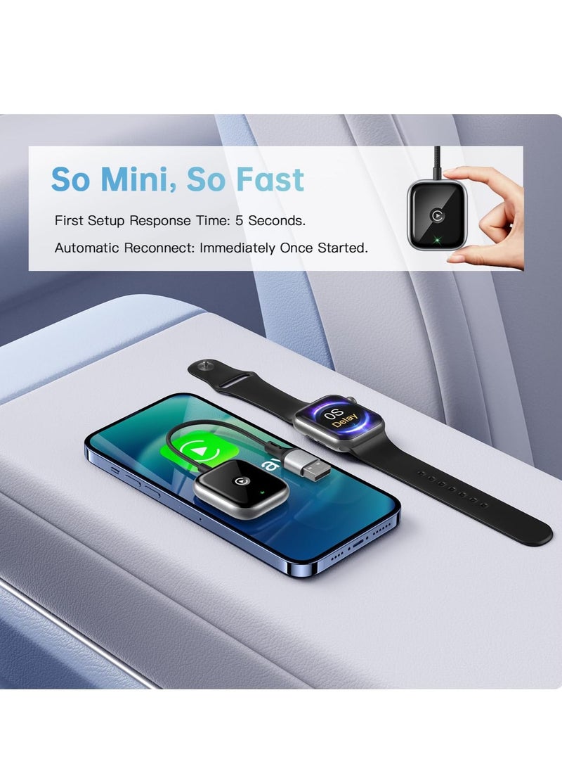 Generic Wireless CarPlay Adapter 2024 for Apple CarPlay, Easy to Upgrade Wired CarPlay to Wireless, Instant Connectivity, Super Mini Car Play Dongle for iPhone, Fit for Cars with Built-in CarPlay  - Image 3