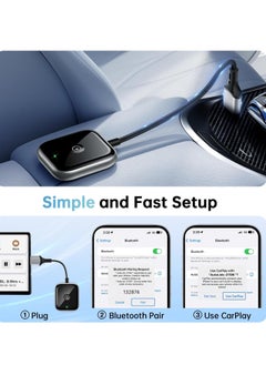 Generic Wireless CarPlay Adapter 2024 for Apple CarPlay, Easy to Upgrade Wired CarPlay to Wireless, Instant Connectivity, Super Mini Car Play Dongle for iPhone, Fit for Cars with Built-in CarPlay  - Image 5