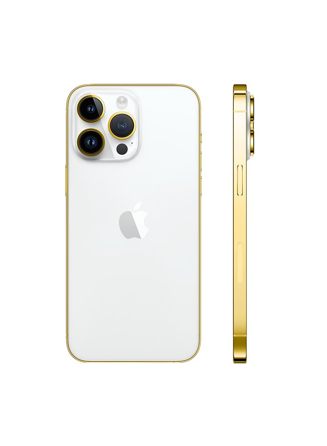 كرافت Merlin Apple Iphone 15 Pro Max 256Gb Edge Of Gold White Titanium - Image 2