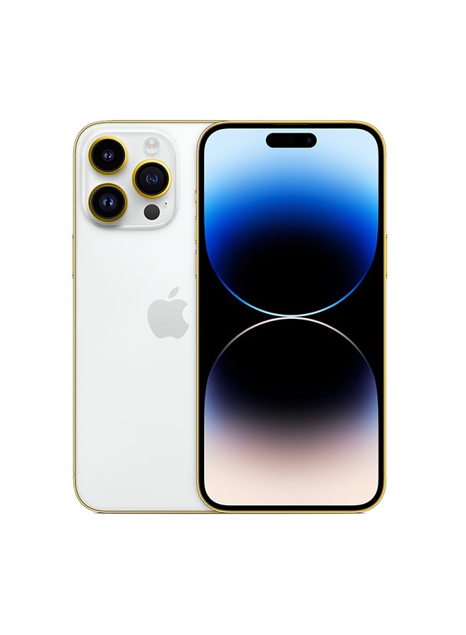 كرافت Merlin Apple Iphone 15 Pro Max 256Gb Edge Of Gold White Titanium - Image 1