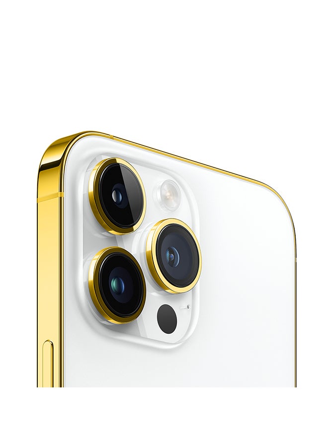 كرافت Merlin Apple Iphone 15 Pro Max 256Gb Edge Of Gold White Titanium - Image 3
