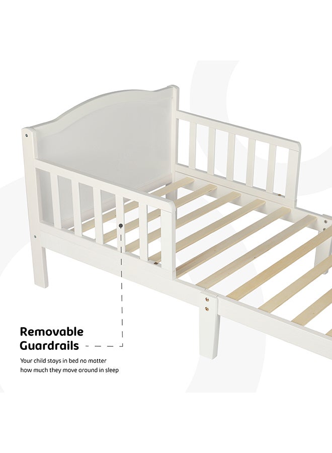 Moon Wooden Toddler Bed 143x73x60 With Mattress 140x70x10 Cm - Image 4