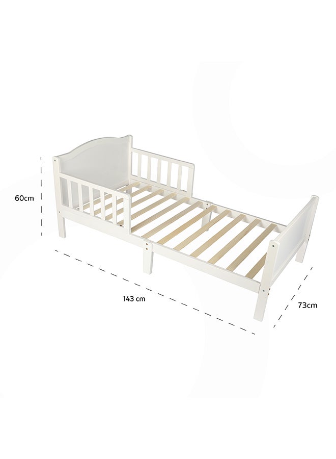 Moon Wooden Toddler Bed 143x73x60 With Mattress 140x70x10 Cm - Image 3