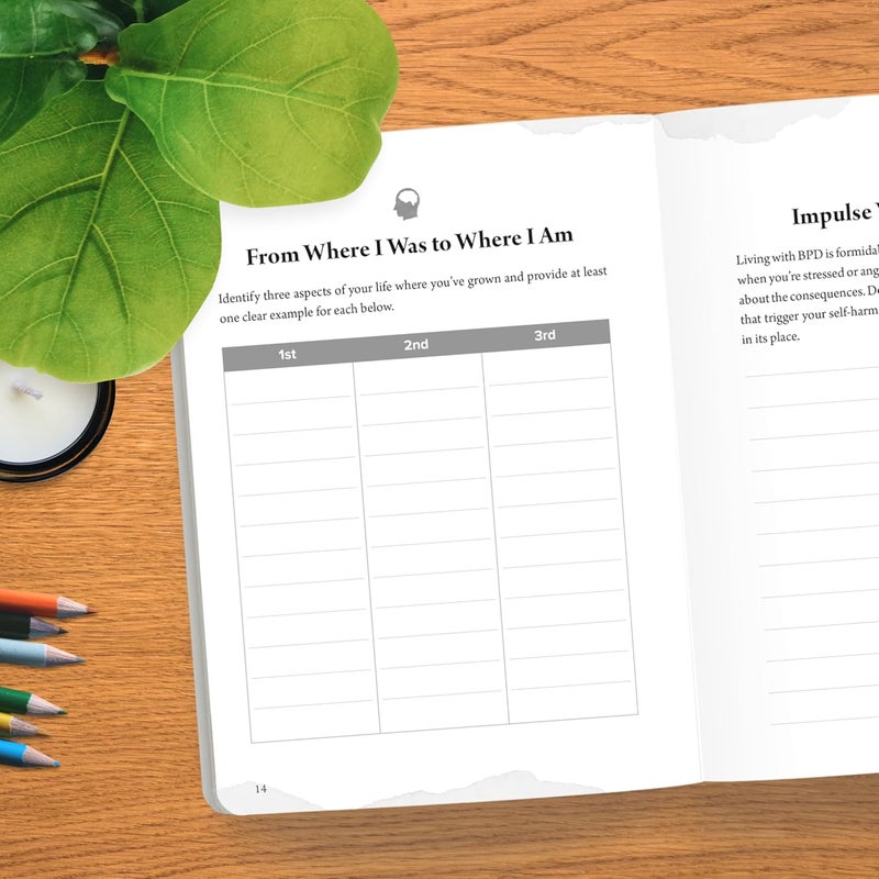 دفتر يوميات BPD الموجه: مساحتك للتخلص من المشاعر القوية، ورعاية الذات - Image 3