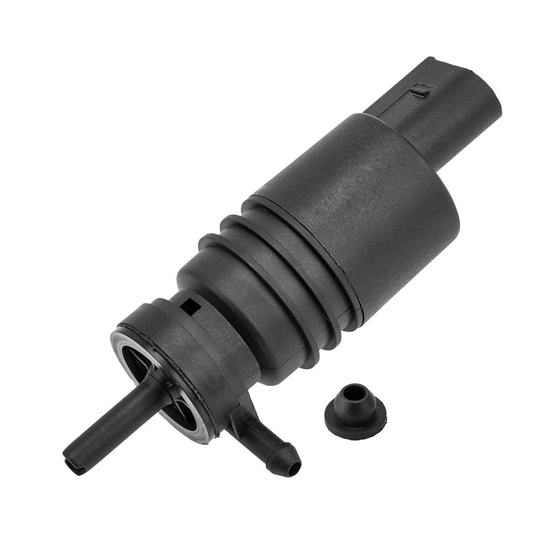 zipelo Windshield Washer Pump with Grommet Windshield Washer Fluid Pump Replacement Replaces OEM 67128362154 67128377612 Compatible with Most Vehicles Standard Black Car Accessories Parts
