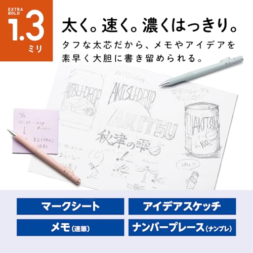 Tombow Mechanical Pencil MONO Monowork 1.3mm Thick Core (Smoke) - Image 2