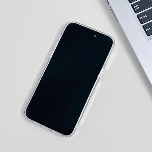 Rnrieyta Miagon Mirror Magnetic Case for iPhone 17 Pro Max,Cover [Compatible with Magsafe] Makeup Mirror Effect Bright Reflection Plating Bumper Back Rubber Phone Case Silver - Image 4