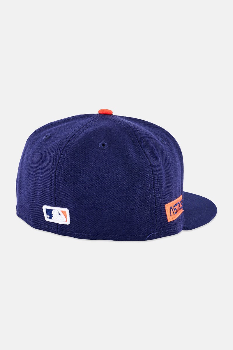 New Era x MLB Men Houston Astros Fitted Cap, Navy - Image 2