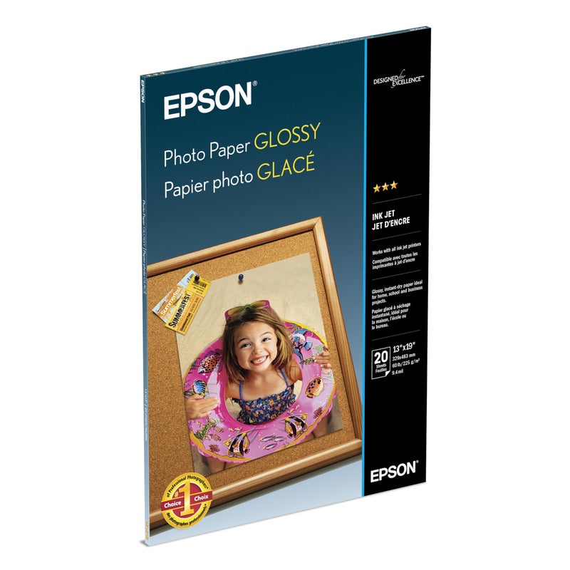 Epson Photo Paper Glossy, 13 x 19 Inches, 20 Sheets (S041143) - Image 2