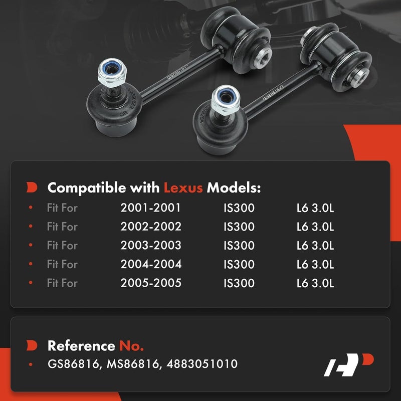 A-Premium Sway Bar Link Set for Lexus IS300 (2001-2005) - Image 2