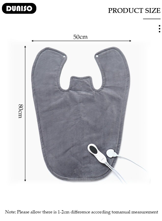 DUNISO Heating Pad for Back Pain Relief,Electric Heat Pads for Neck and Shoulders,Large Fast Heat Pad with 10 Heat Settings,Auto-Off Timer, Machine Washable,for Home Use  - Image 4