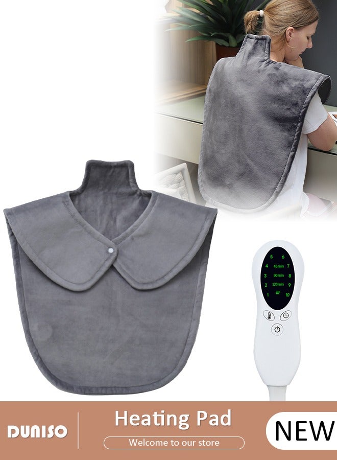 DUNISO Heating Pad for Back Pain Relief,Electric Heat Pads for Neck and Shoulders,Large Fast Heat Pad with 10 Heat Settings,Auto-Off Timer, Machine Washable,for Home Use  - Image 1