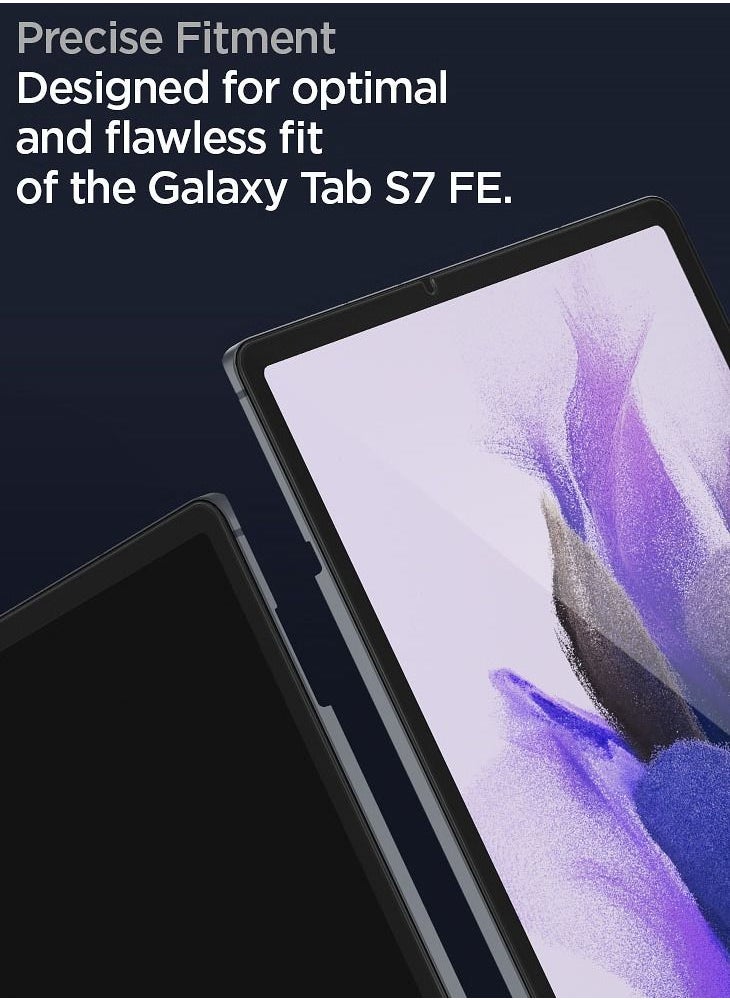 Spigen - GLAStR EZ-Fit Tempered Glass Screen Protector with installation kit for Samsung Galaxy Tab S7 FE - Image 1
