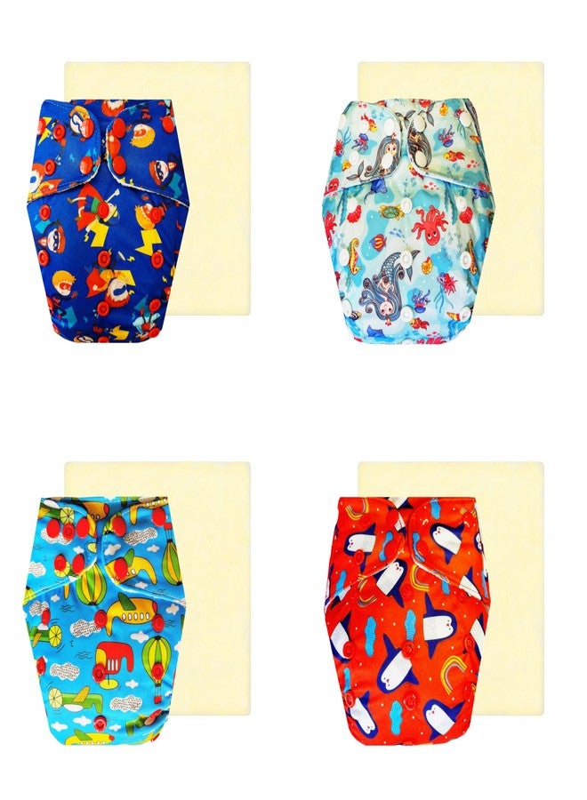 حفاضات دمبلدو إيليت القماشية مع ماصة سحرية (عبوة من 4) | ملائمة محكمة | قابلة للتهوية | أزرار كبس قابلة للتعديل | موثوق بها من قبل الأمهات | من 3 أشهر إلى 3 سنوات | للجنسين - Image 1