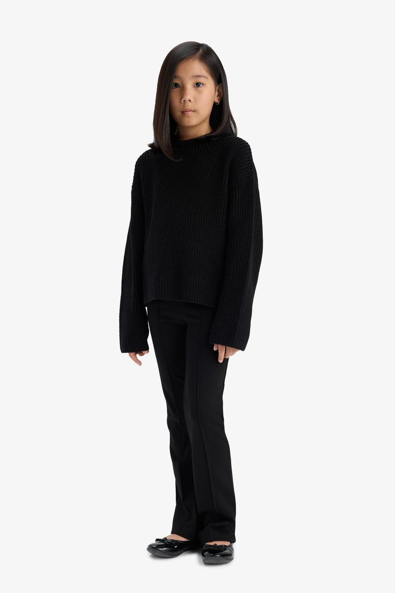 DeFacto Black Girl Flare Standart Leggings Casual - Image 2