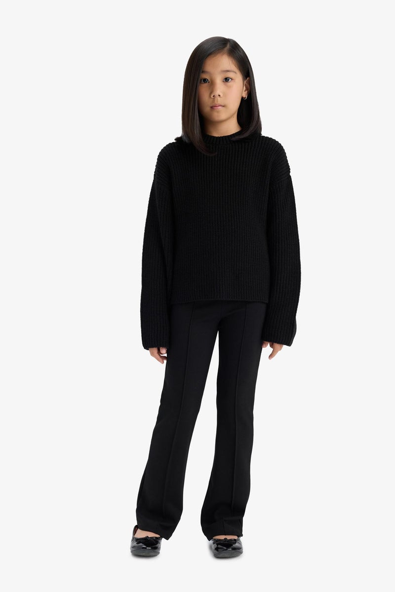 DeFacto Black Girl Flare Standart Leggings Casual - Image 1