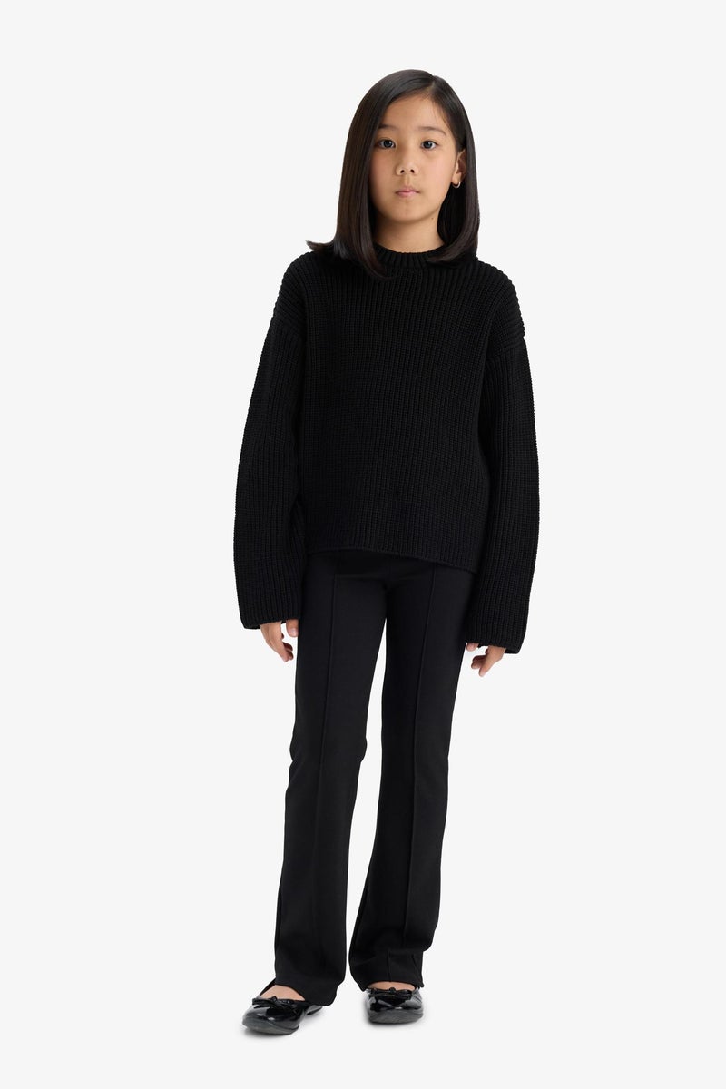 DeFacto Black Girl Flare Standart Leggings Casual - Image 3