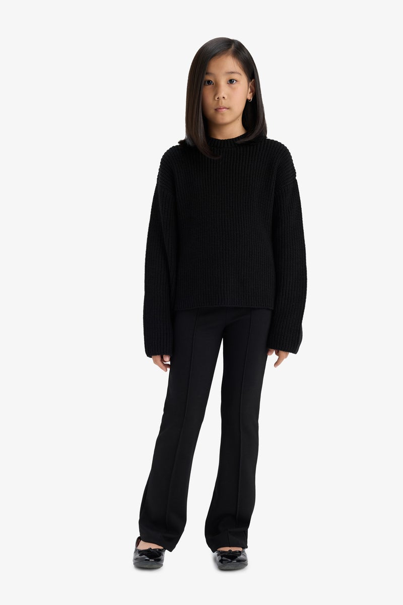 DeFacto Black Girl Flare Standart Leggings Casual - Image 5