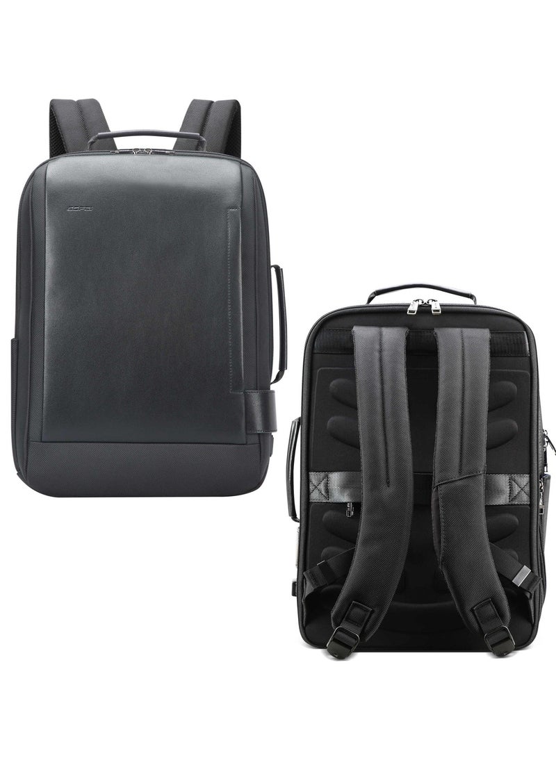 Bopai Unisex Premium Lightweight Expandable Laptop Backpack Water Resistant Multifunctional Two-Way Loader Daypack with Built in USB Port for Casual/ Office/ School/ College, BB631A, Black - Image 3
